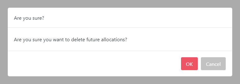 delete future allocations