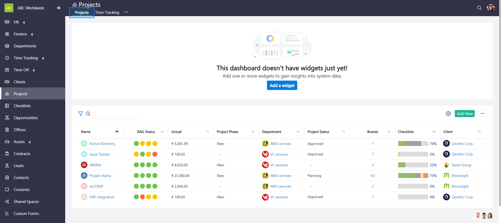 filter charts checklist